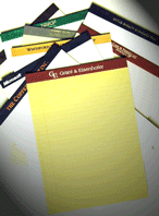 Personalized Foil Imprinted Letter Pads